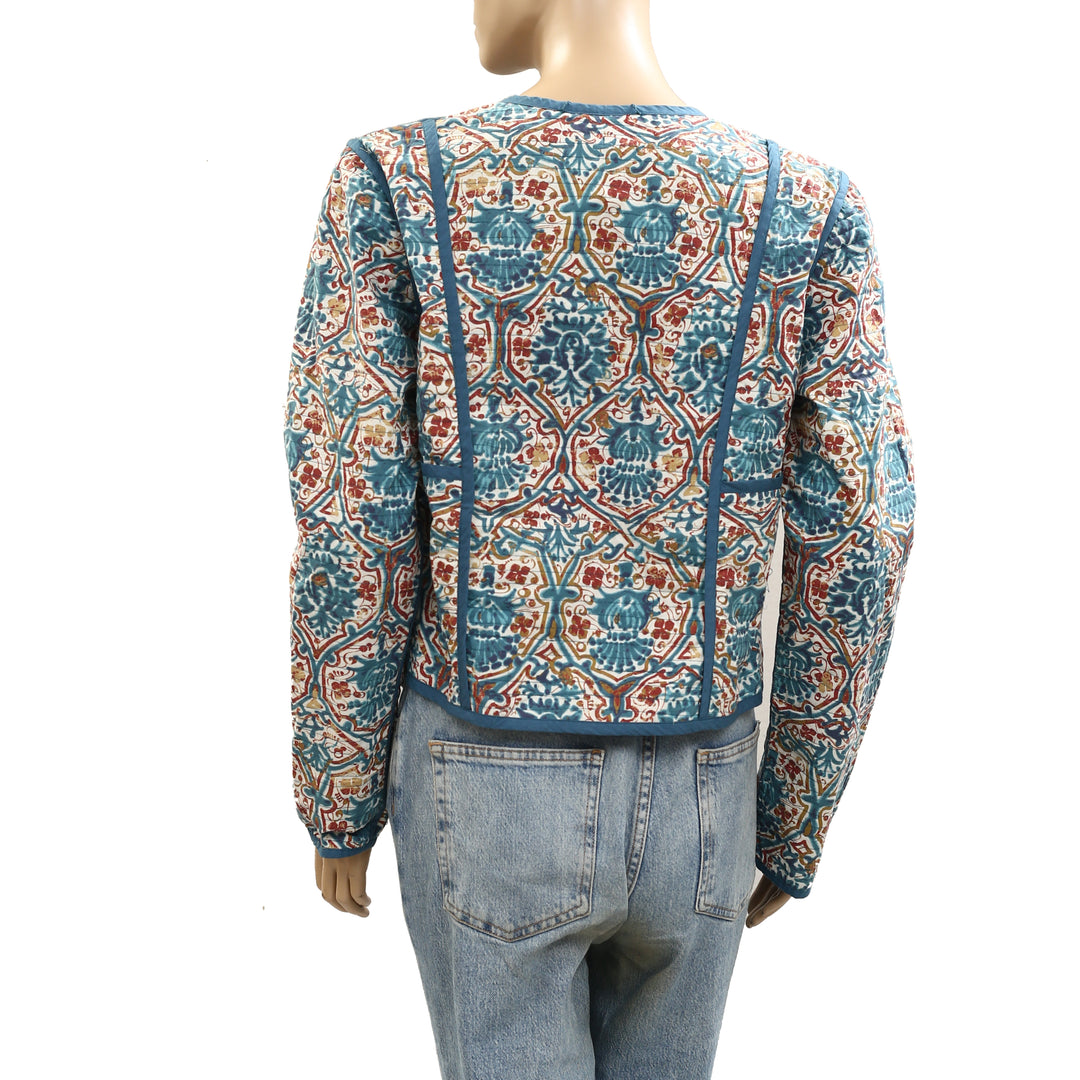 Peruvian Connection Tesserae Quilted Reversible Jacket