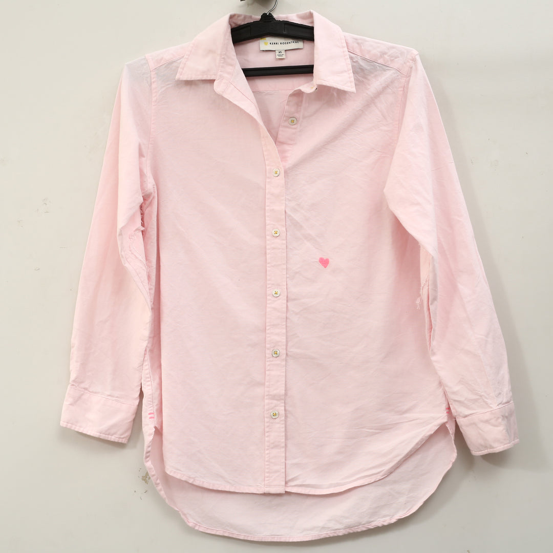 Kerri Rosenthal Mia Lightweight Oxford Shirt Tunic Top