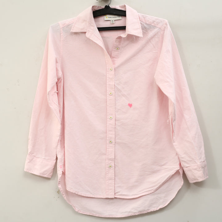 Kerri Rosenthal Mia Lightweight Oxford Shirt Tunic Top