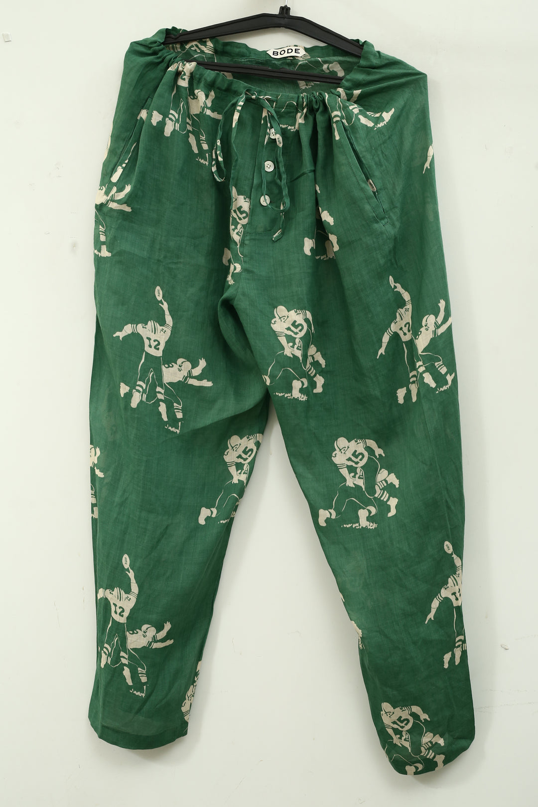 Bode Football Player Silhouette Pajama Pants