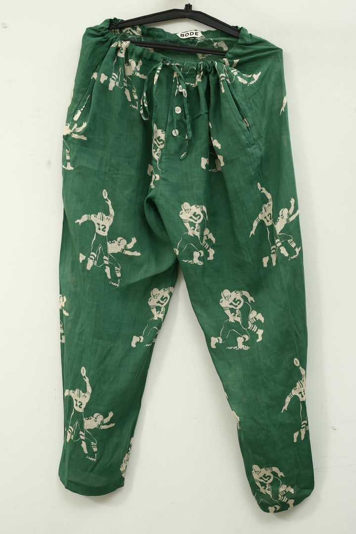 Bode Football Player Silhouette Pajama Pants