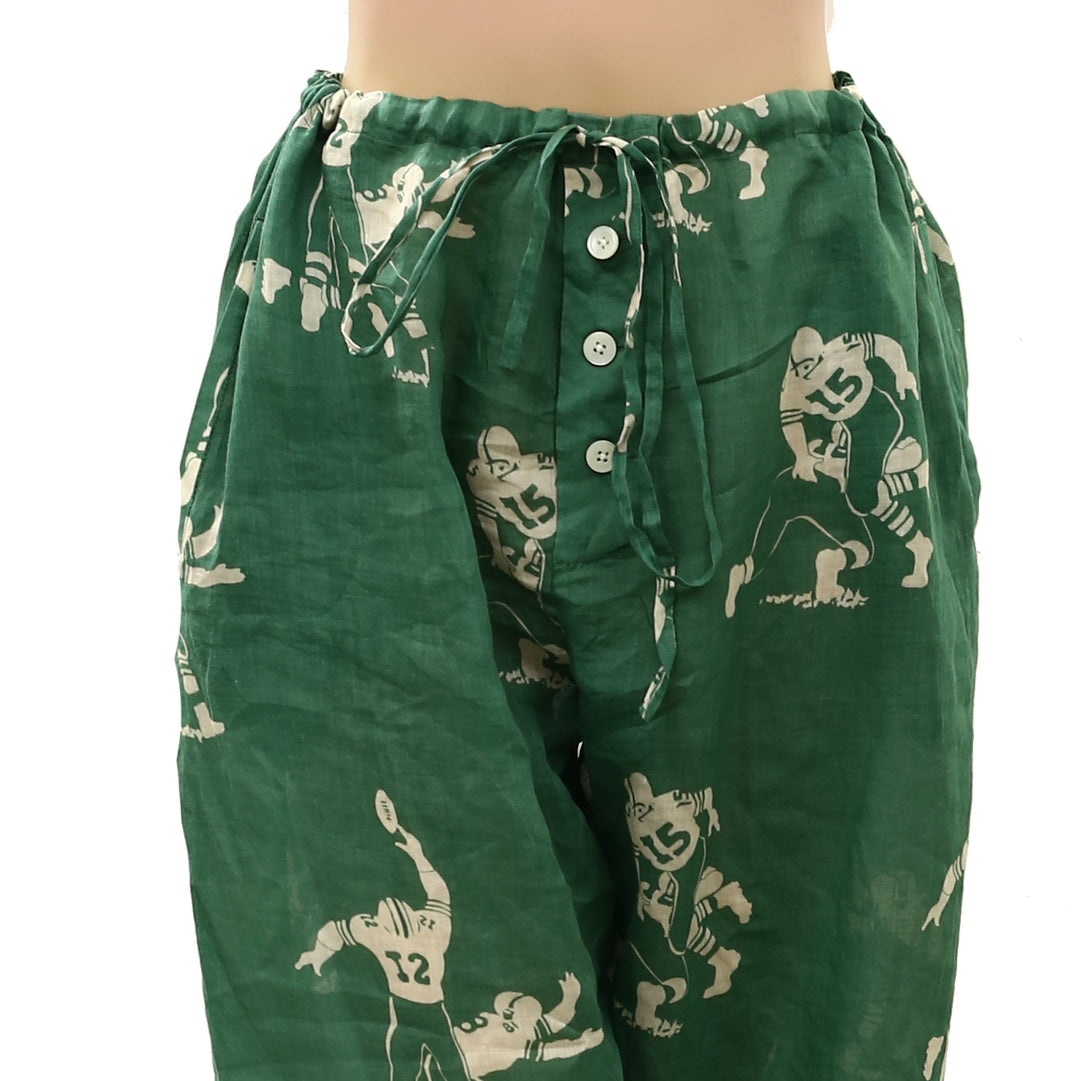 Bode Football Player Silhouette Pajama Pants