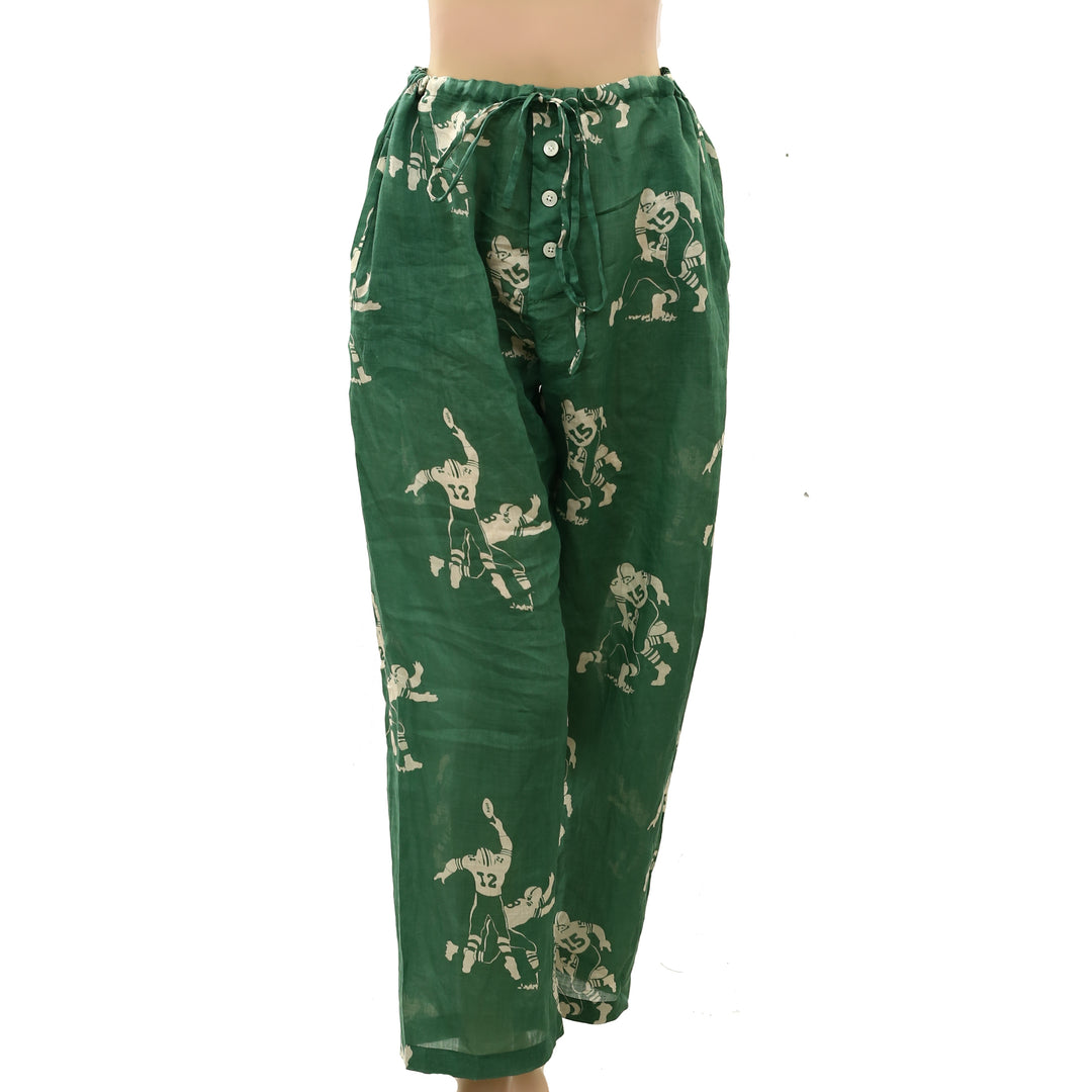 Bode Football Player Silhouette Pajama Pants