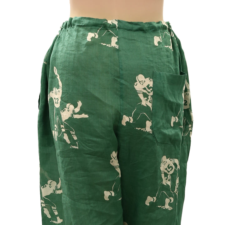 Bode Football Player Silhouette Pajama Pants