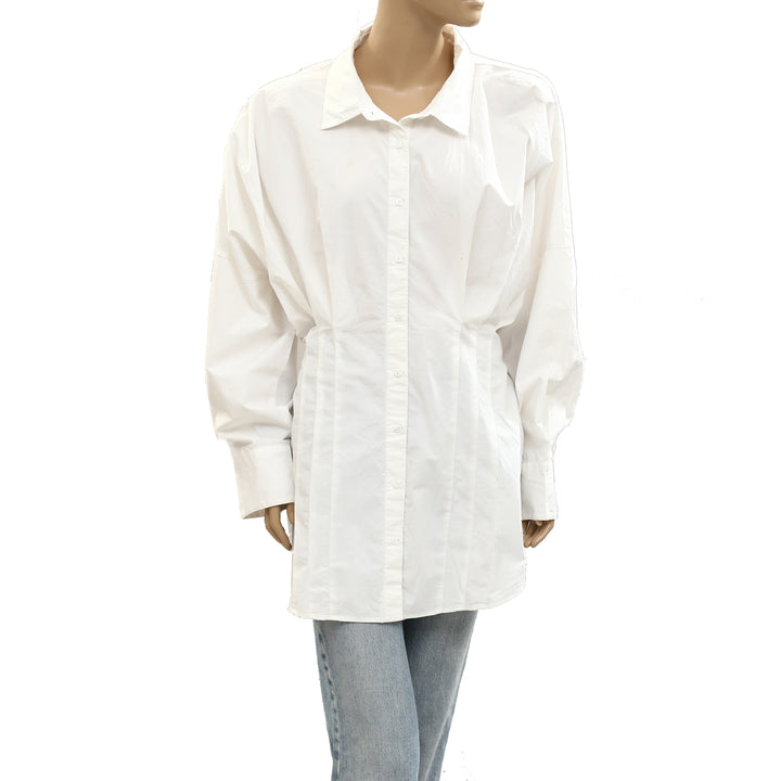 Free People Carlie Shirt Tunic Top