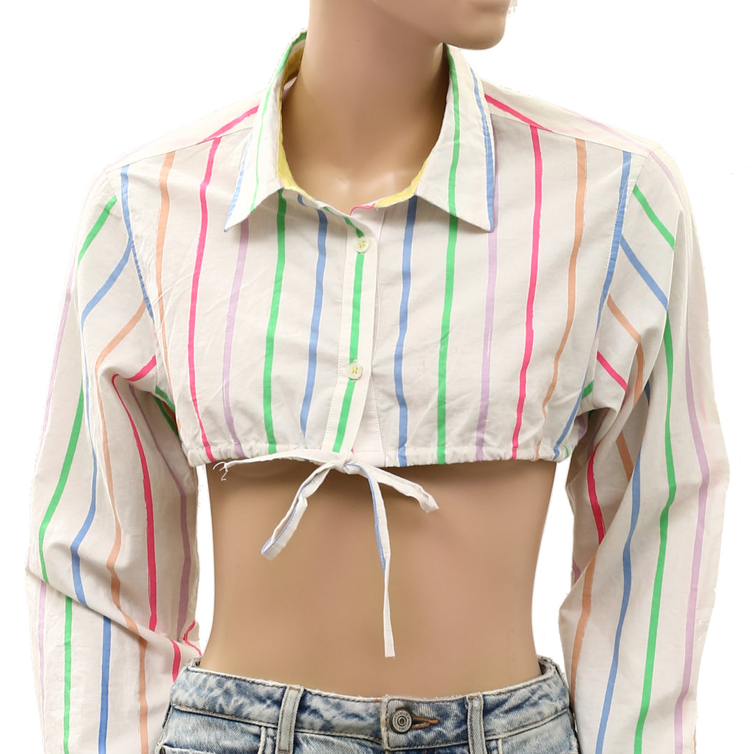 Kerri Rosenthal Mia Multi Striped Shirt