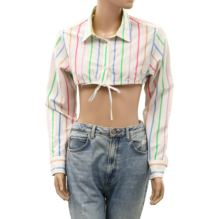 Kerri Rosenthal Mia Multi Striped Shirt