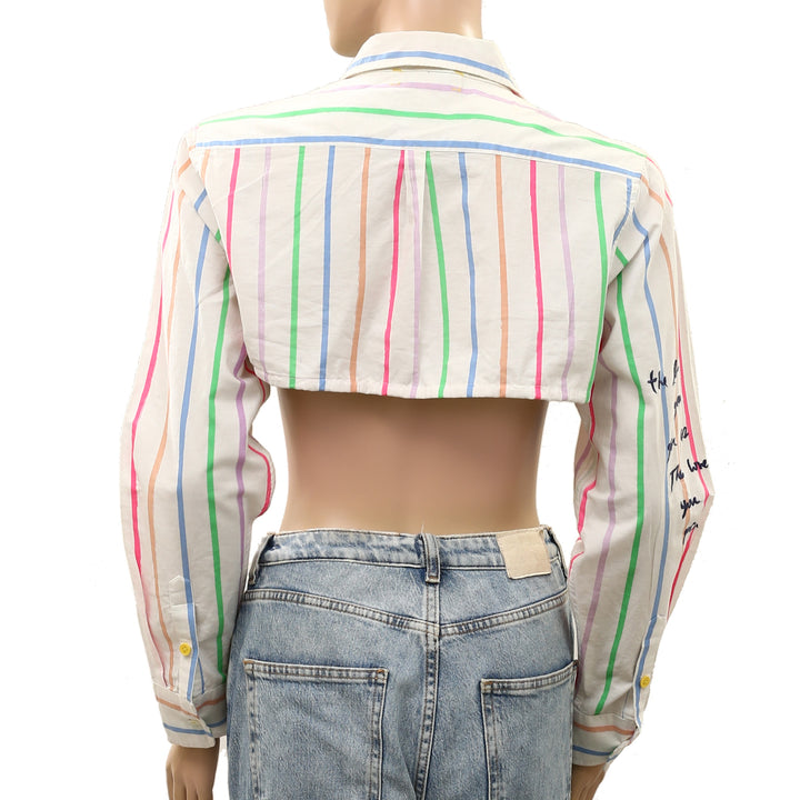 Kerri Rosenthal Mia Multi Striped Shirt