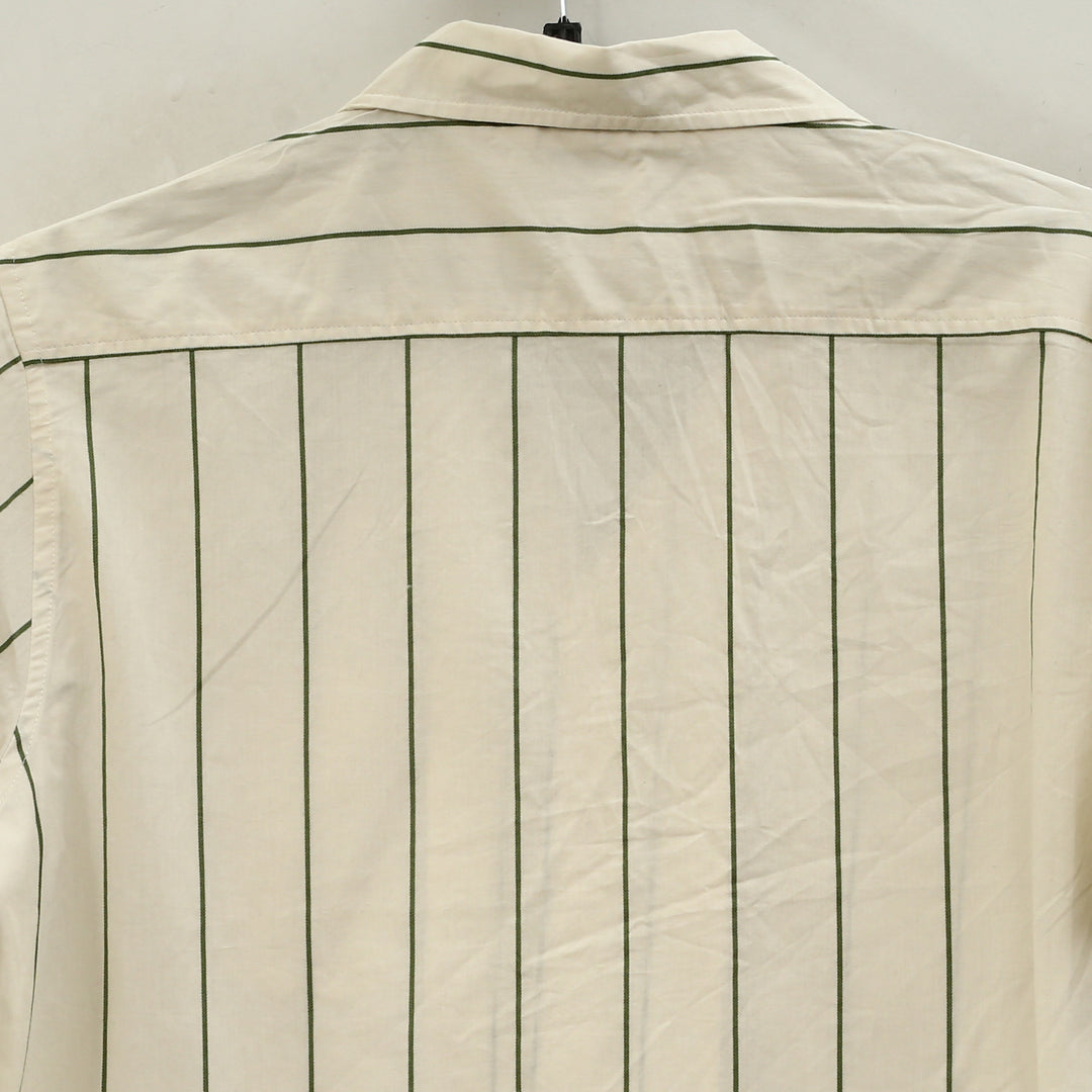 Bode Celery Stripe Short Sleeves Shirt