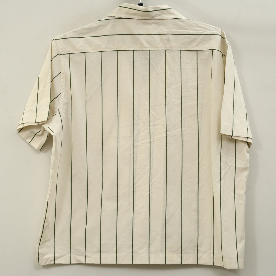 Bode Celery Stripe Short Sleeves Shirt
