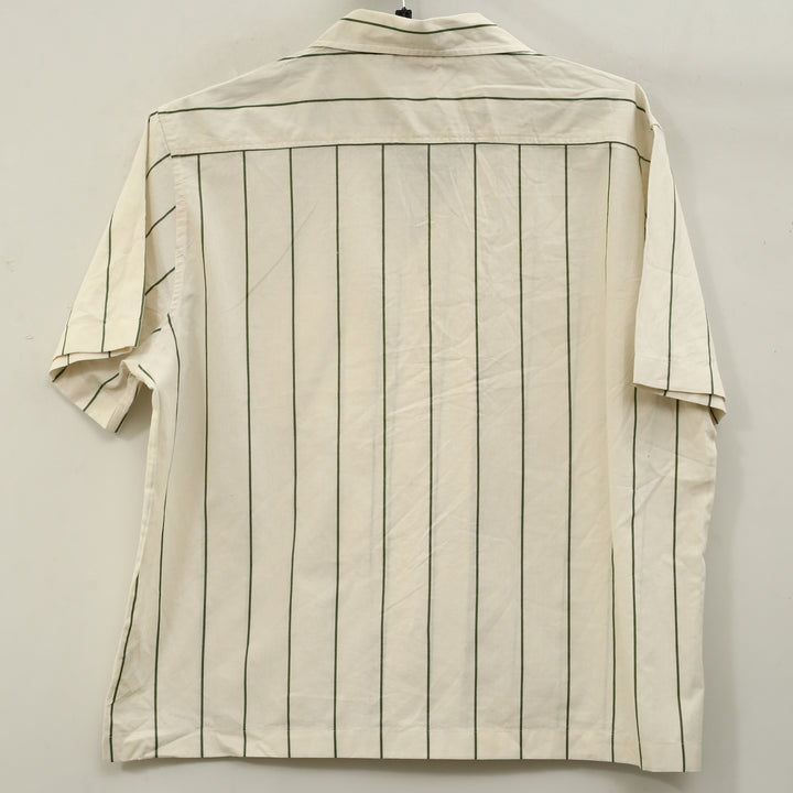 Bode Celery Stripe Short Sleeves Shirt