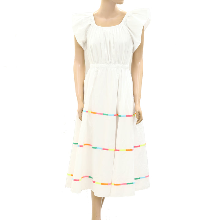 Kerri Rosenthal Tailor Embroidered Midi Dress