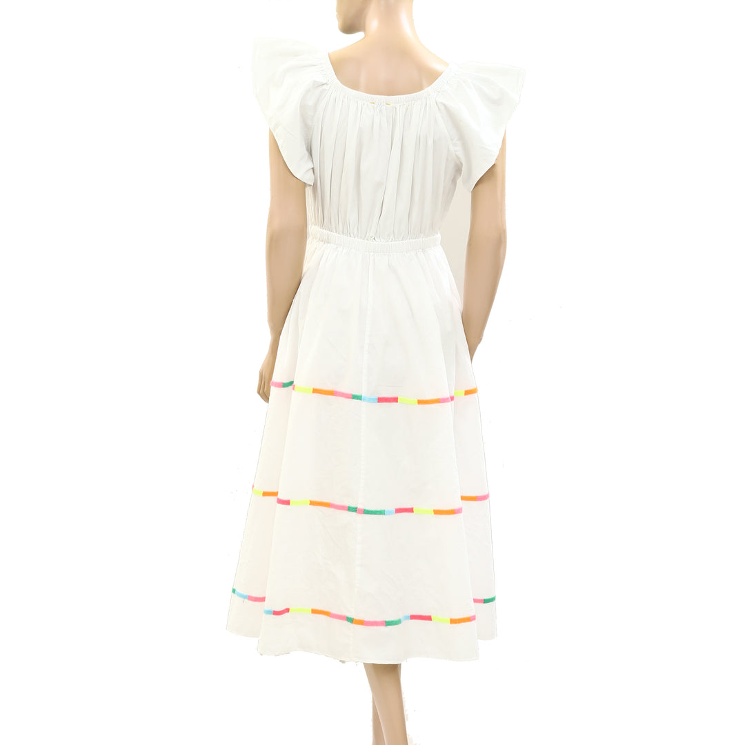 Kerri Rosenthal Tailor Embroidered Midi Dress