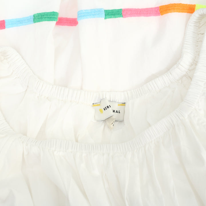 Kerri Rosenthal Tailor Embroidered Midi Dress