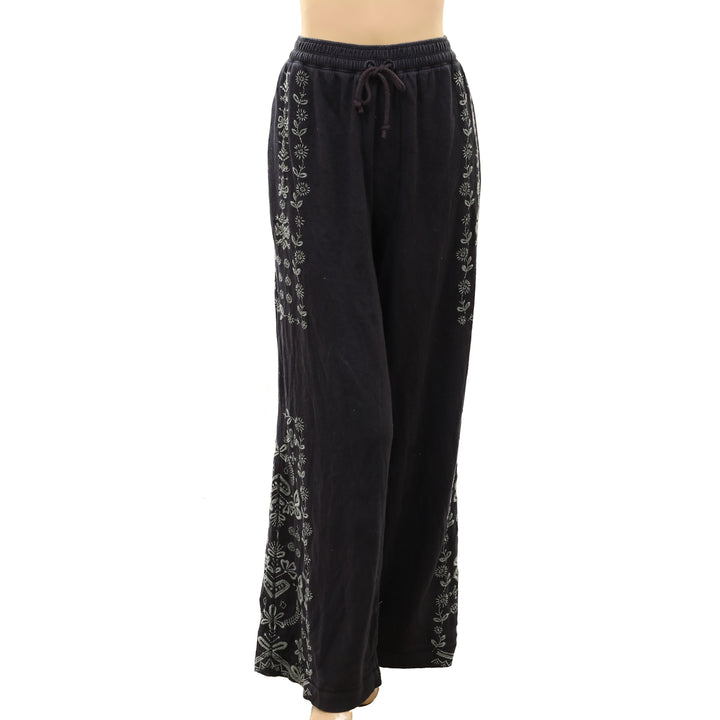Free People Embroidery Trouser Pants