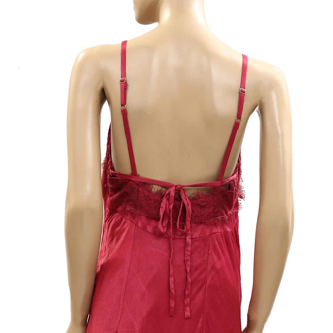 Anthropologie Floral Midi Slip Dress