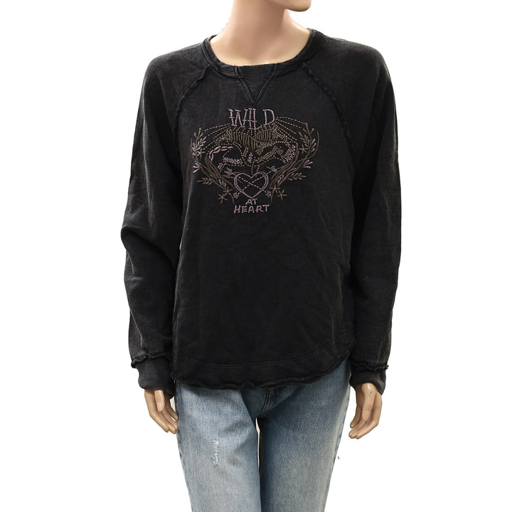 Free People We The Free Sweatshirt Blouse Top