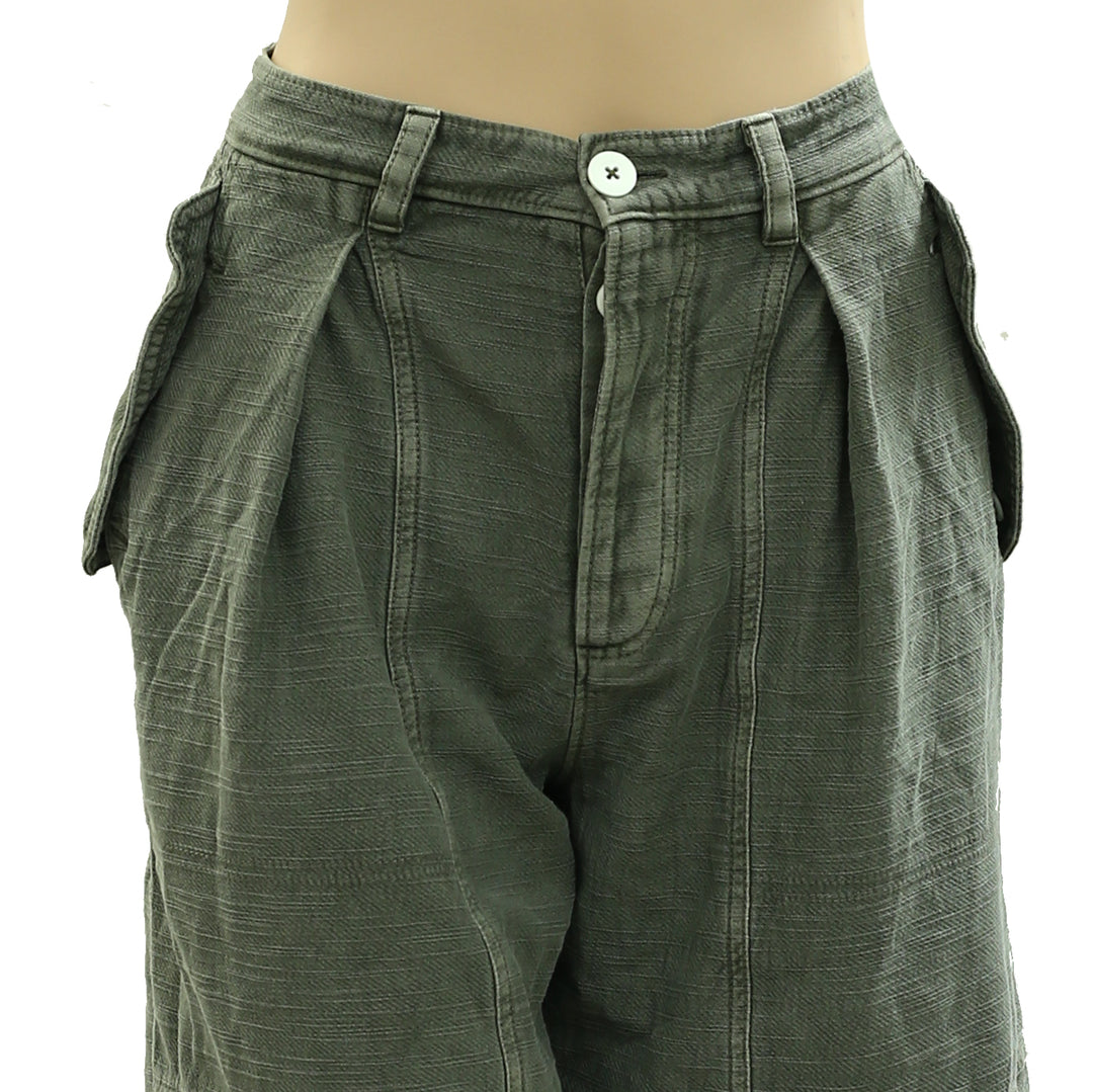 Free People Taybee Pleat Chino Shorts