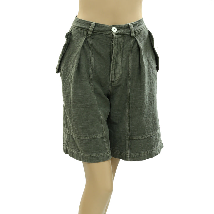 Free People Taybee Pleat Chino Shorts