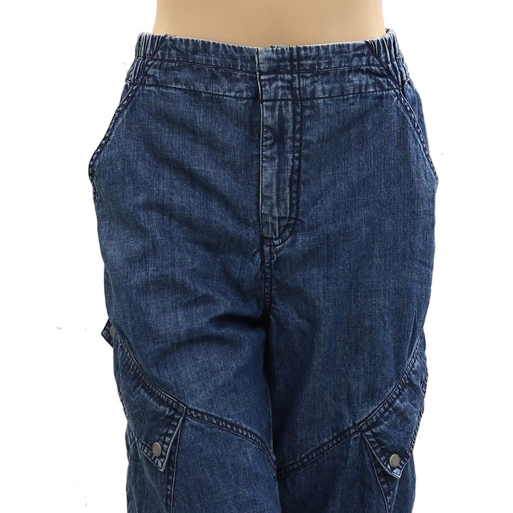 Anthropologie Pilcro Utility Curve Mid-Rise Relaxed-Leg Jeans Pants