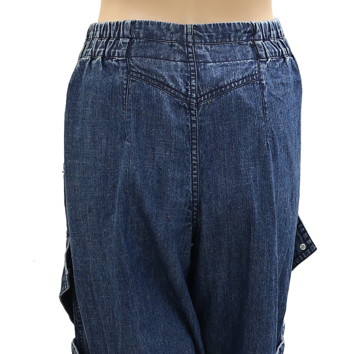 Anthropologie Pilcro Utility Curve Mid-Rise Relaxed-Leg Jeans Pants