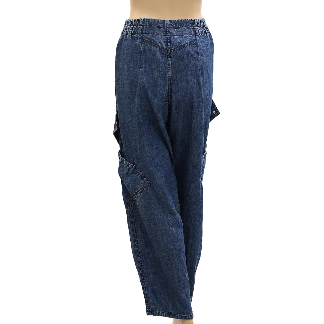 Anthropologie Pilcro Utility Curve Mid-Rise Relaxed-Leg Jeans Pants