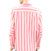 Kerri Rosenthal Pia Wide Stripe Shirt Tunic Top