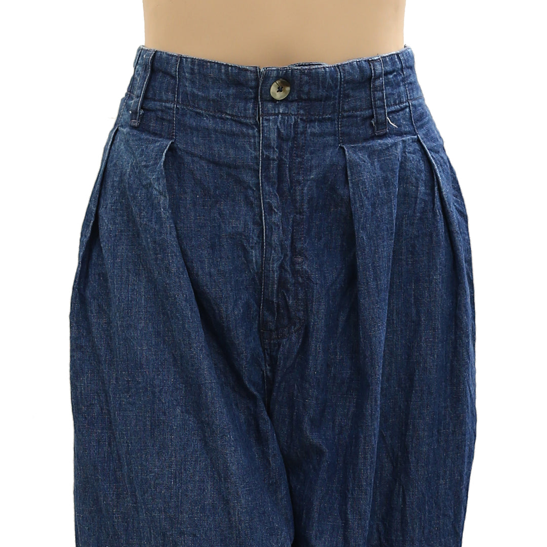 Free People We The Free Ridley Pull-On Barrel Jeans Pants