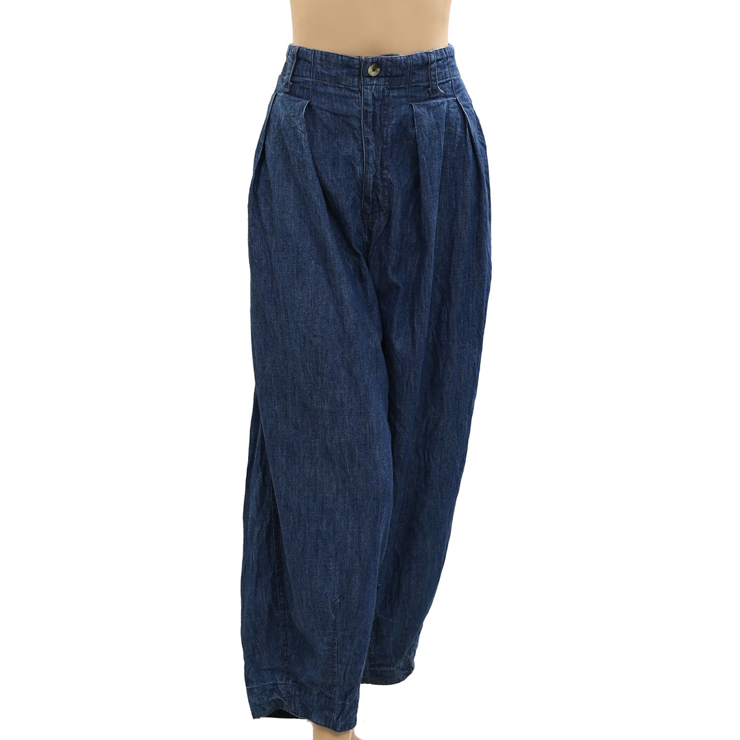 Free People We The Free Ridley Pull-On Barrel Jeans Pants