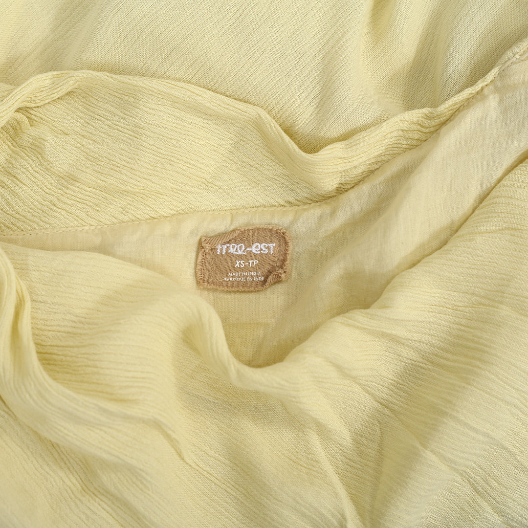 Free People Free Est Blake Off-The-Shoulder Draped Blouse Top