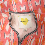 Kerri Rosenthal Printed Long Sleeve Blouse Top