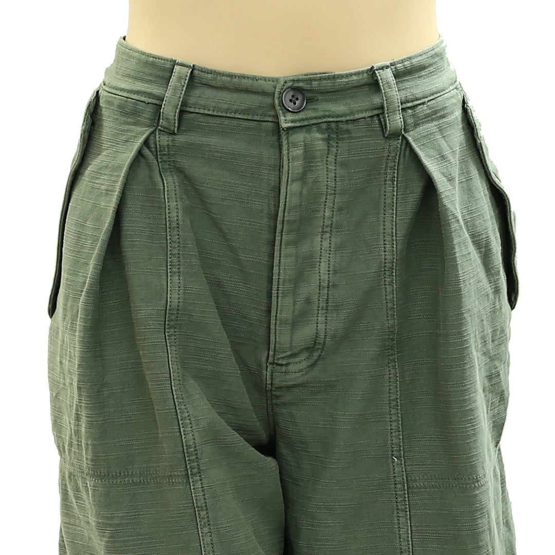 Free People Tybee Pleat Chino Shorts