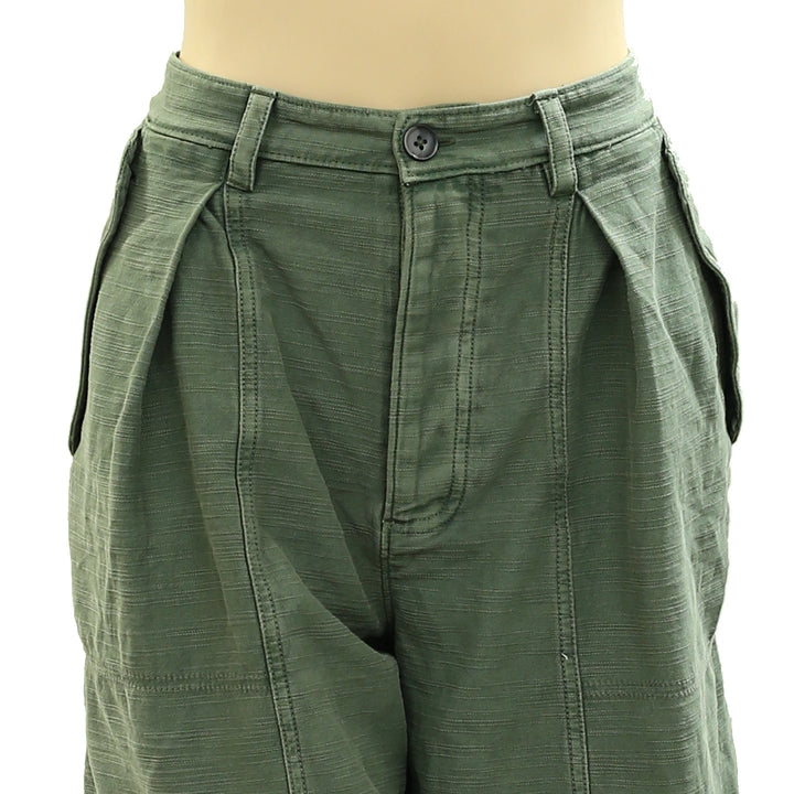 Free People Tybee Pleat Chino Shorts