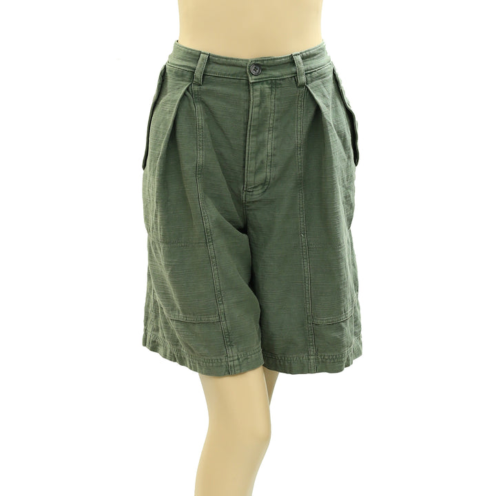 Free People Tybee Pleat Chino Shorts