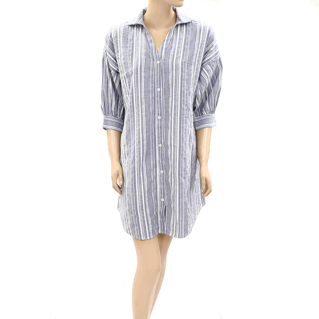 Kerri Rosenthal Gigi Stripe Shirt Mini Dress