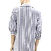 Kerri Rosenthal Gigi Stripe Shirt Mini Dress
