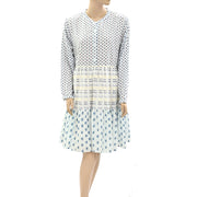 Kerri Rosenthal Emily Print Mix Mini Dress