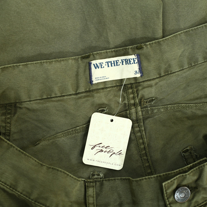 Free People We The Free Good Luck Mid-Rise Cord Barrel Jeans Pants