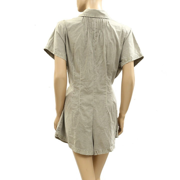 Free People Keep It Crisp Shortall Romper