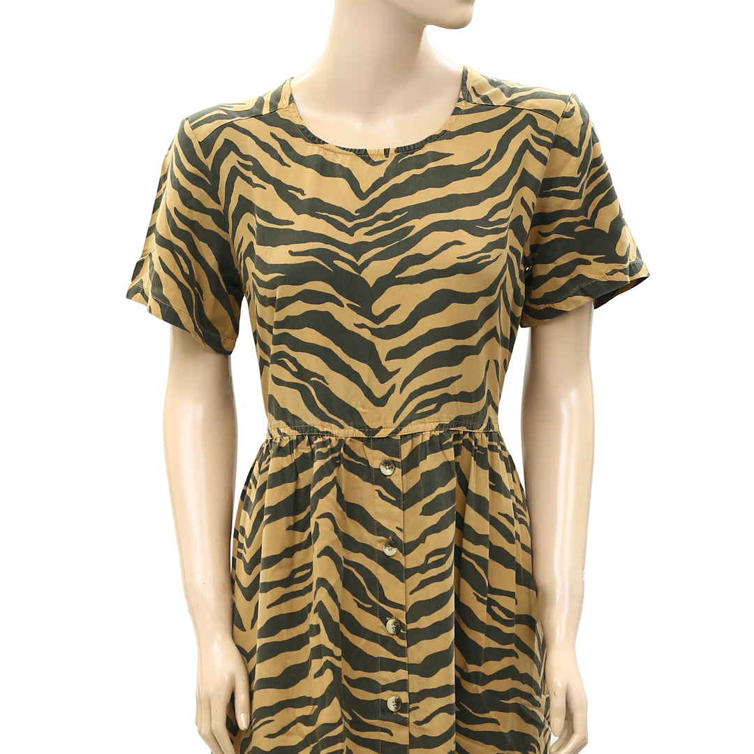 LEON & HARPER Reva Tiger Print Midi Dress