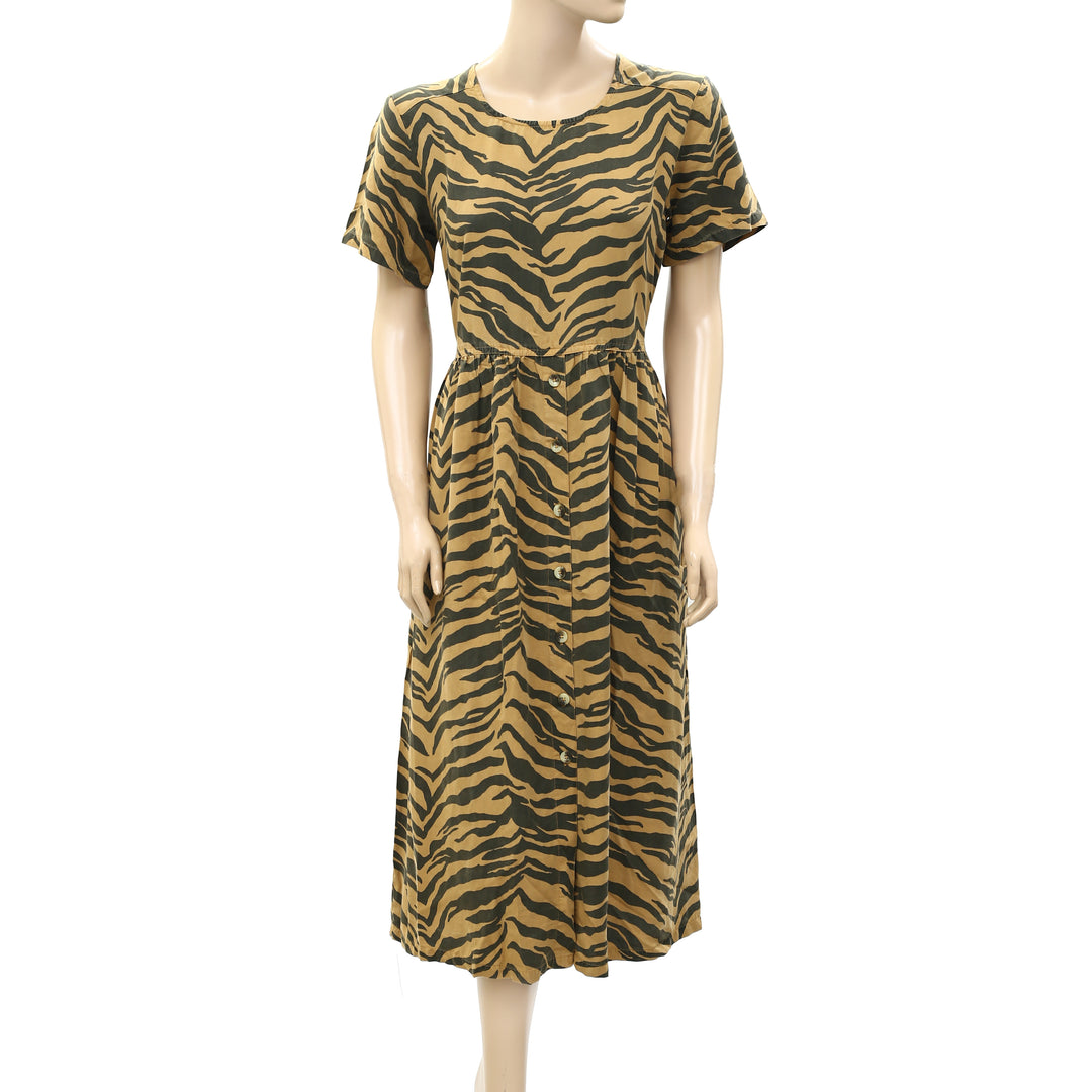 LEON & HARPER Reva Tiger Print Midi Dress