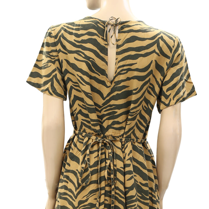 LEON & HARPER Reva Tiger Print Midi Dress