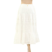 Kerri Rosenthal Floral Lace Midi Skirt
