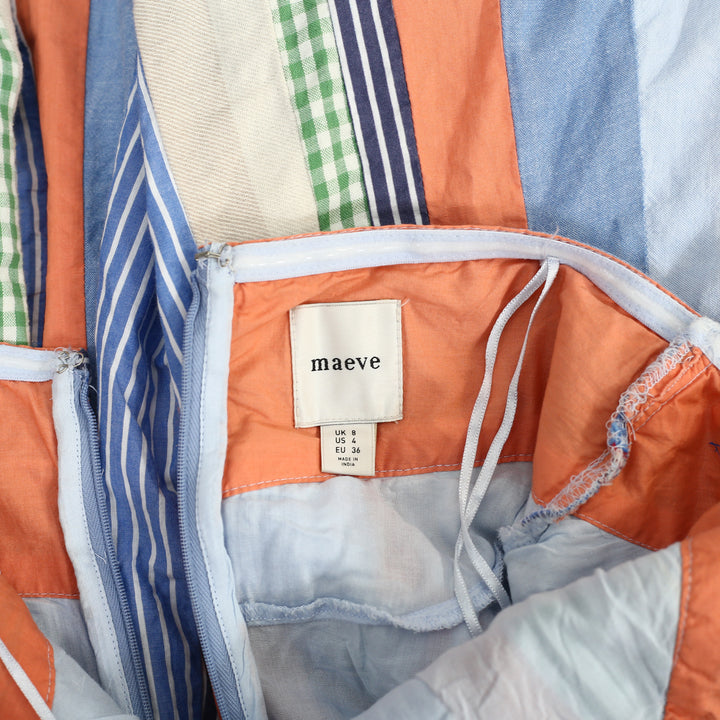 By Anthropologie Maeve Collared Halter Shirt Dress