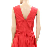 Sandy Liang Opa Cotton Sleeveless Midi Dress