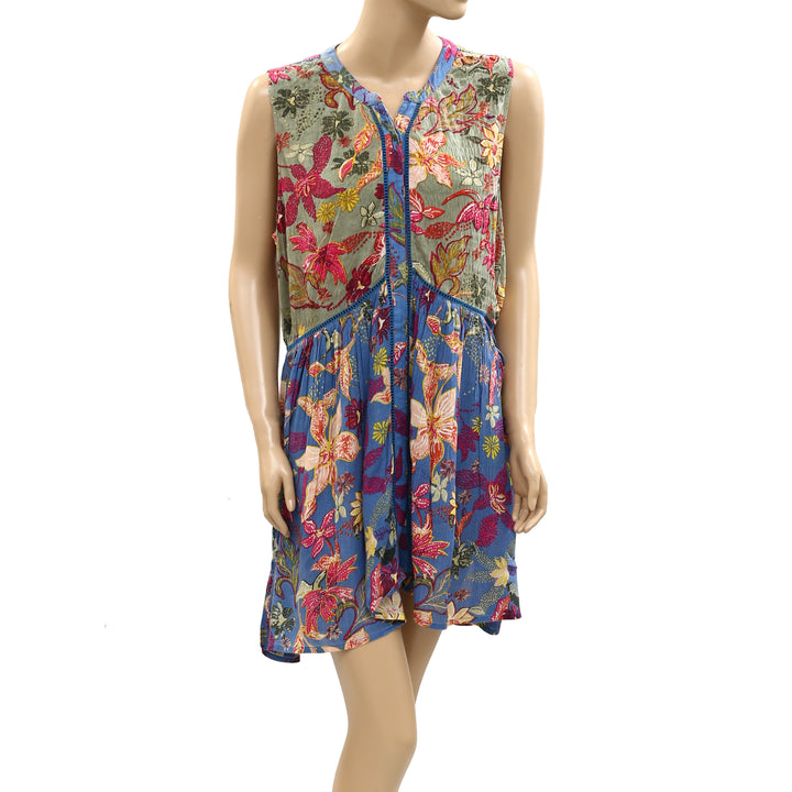 By Anthropologie Floral Printed Mini Dress