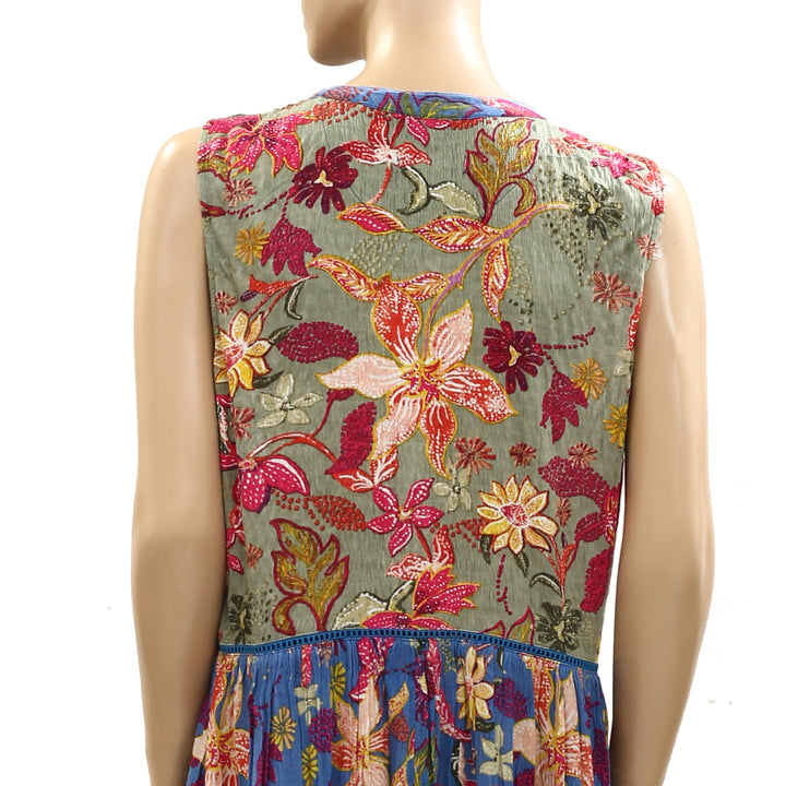 By Anthropologie Floral Printed Mini Dress