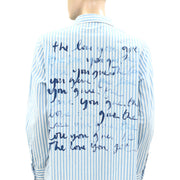 Kerri Rosenthal Mia Cabana Striped Shirt Tunic Top