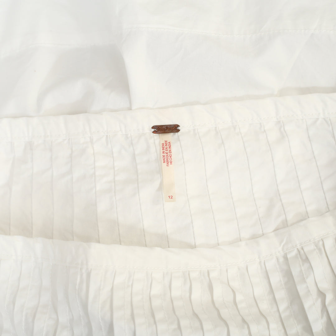 Free People Peyton Pintuck Midi Skirt