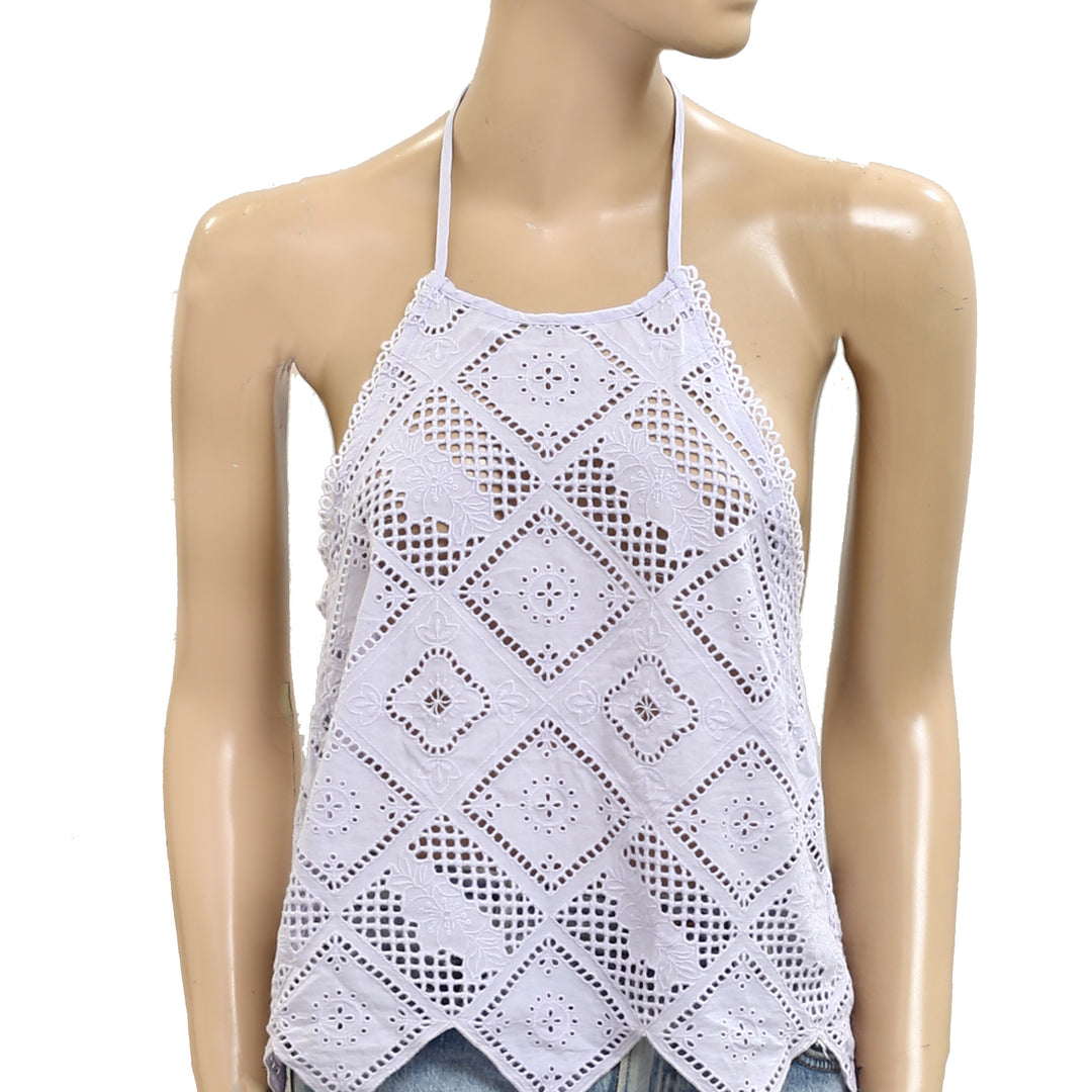 Free People Hankie Halter Tank Top